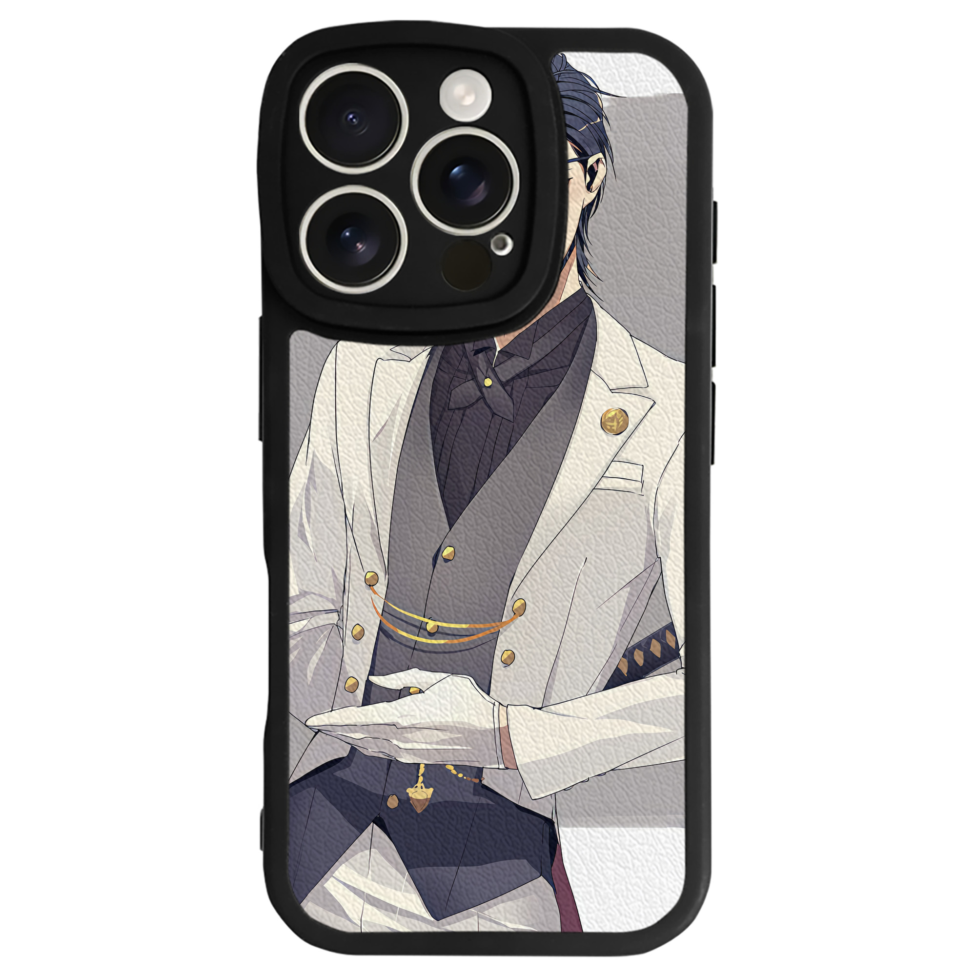 （画像用） 刀剣乱舞 Touken Ranbu 【iPhone 16シリーズ対応】シリコンスマホケース（レザー調） 材質：シリコン